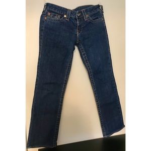 True Religion Johnny Cropped Jeans SIZE 29